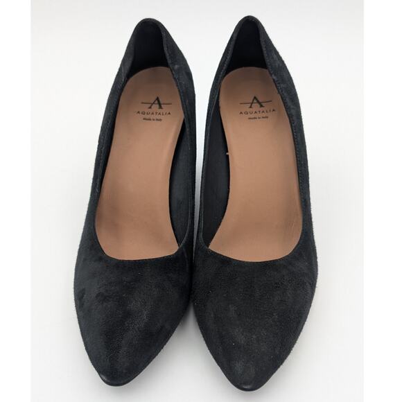 $315 Aquatalia Posie Water Repellent Pointed Toe Wedge Pump Women's Size US6.5M - Picture 2 of 8